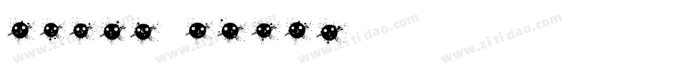 Paint Drops字体转换